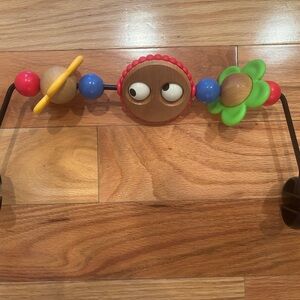 BabyBjorn Wooden Activity Toy with Red, Blue, Green Accents